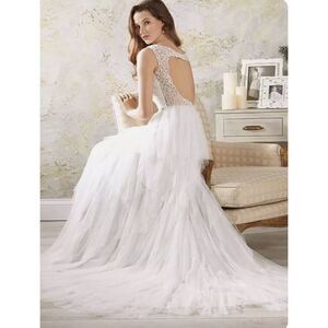 Alfred Angelo Wedding Dress‎ Size 12 Contemporary Fit $1450 Retail Unaltered